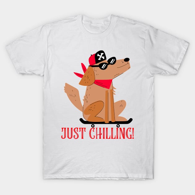 Cool dog chilling! T-Shirt by Houseofwinning